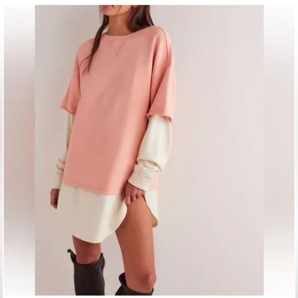 Free People Tops - Free people We The Free Skater Boy Twofer Pullover